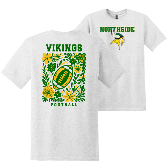 Viking Football with Flowers