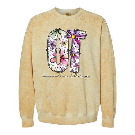 Floral OT (Occupational Therapy) - Gildan and Comfort Colors Series