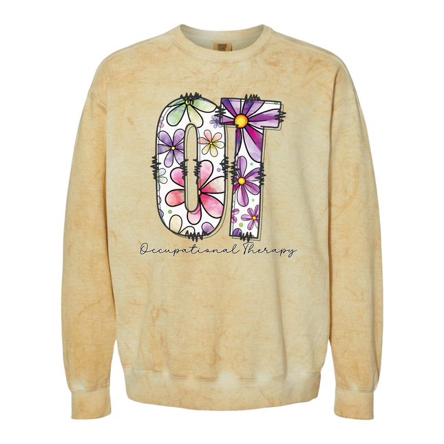 Floral OT (Occupational Therapy) - Gildan and Comfort Colors Series