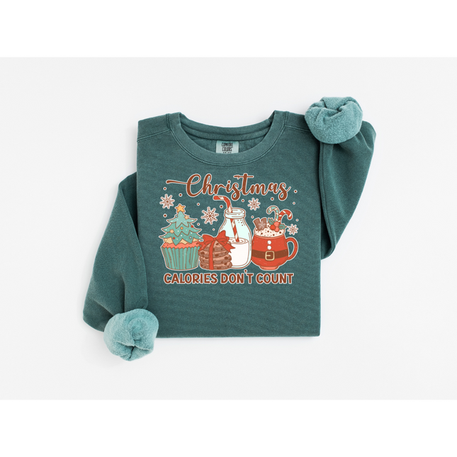Christmas Calories Don't Count - Gildan 5000, Gildan 18000, Comfort Colors 1717, & Comfort Colors 1566