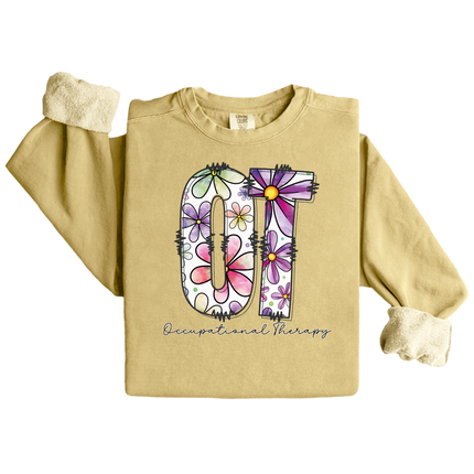 Floral OT (Occupational Therapy) - Gildan and Comfort Colors Series