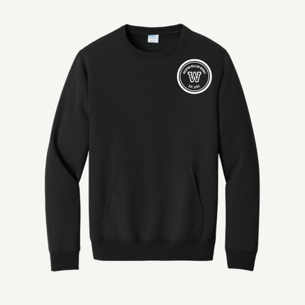 Custom Design Port & Company - Fleece Crewneck Pocket Sweatshirt