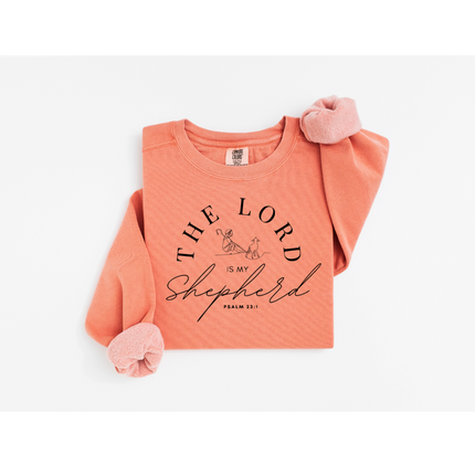 Lord, My Shepherd - Comfort Colors 1566 Crewneck Sweatshirt