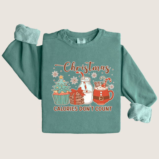 Christmas Calories Don't Count - Gildan 5000, Gildan 18000, Comfort Colors 1717, & Comfort Colors 1566