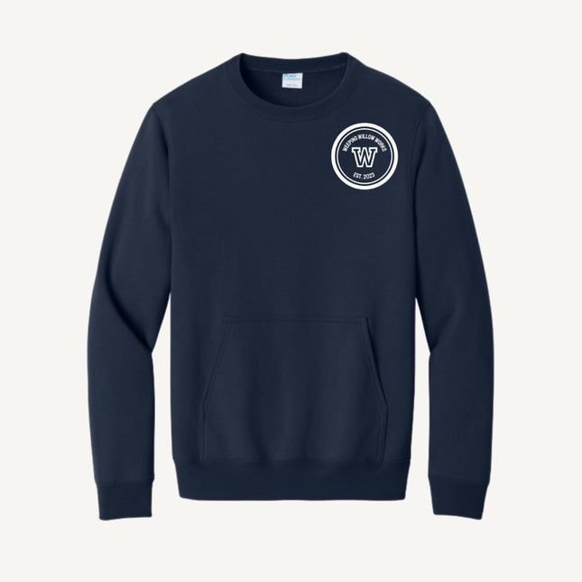 Custom Design Port & Company - Fleece Crewneck Pocket Sweatshirt