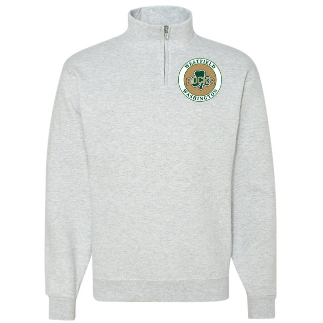 Quarter Zip Sweatshirt - School Emblem