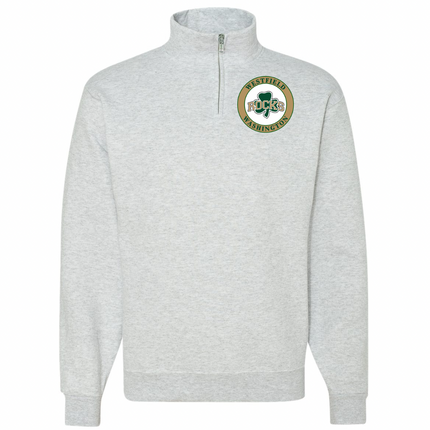 Quarter Zip Sweatshirt - School Emblem