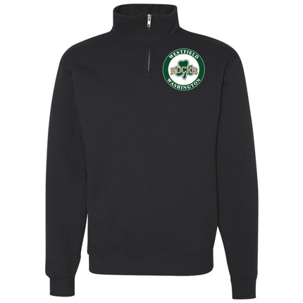 Quarter Zip Sweatshirt - School Emblem