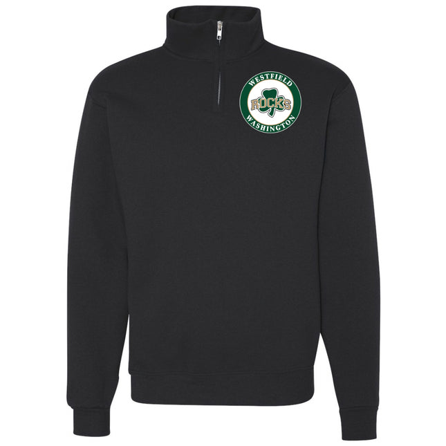 Quarter Zip Sweatshirt - School Emblem
