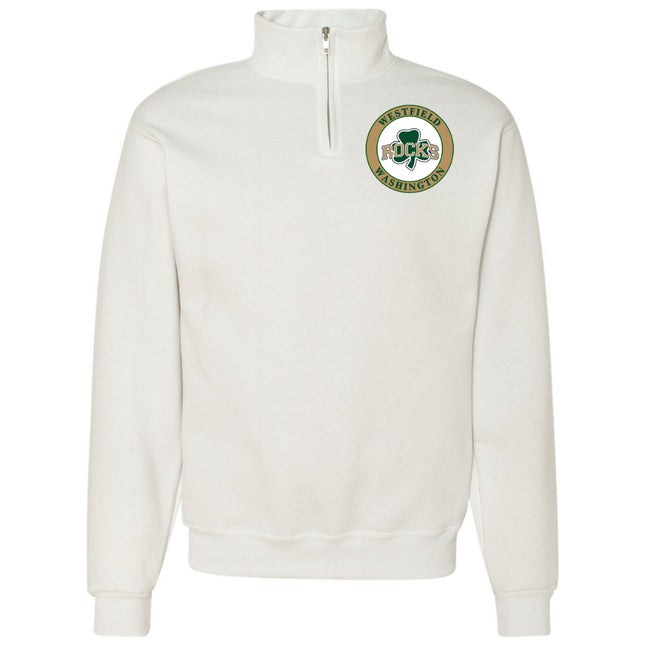 Quarter Zip Sweatshirt - School Emblem