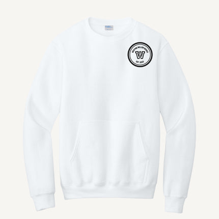 Custom Design Port & Company - Fleece Crewneck Pocket Sweatshirt