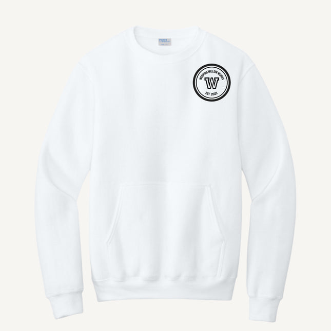 Custom Design Port & Company - Fleece Crewneck Pocket Sweatshirt