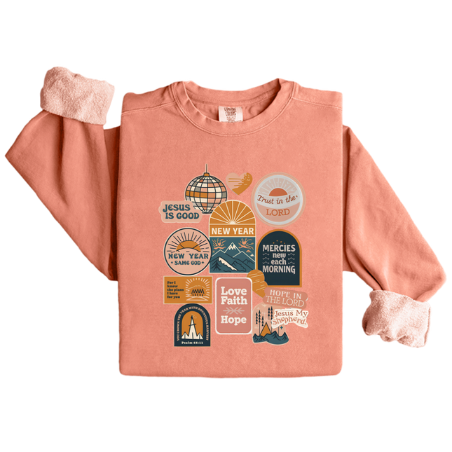 Hope in Jesus in the New Year - Comfort Colors 1717 & Comfort Colors 1566