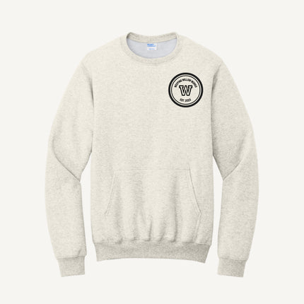 Custom Design Port & Company - Fleece Crewneck Pocket Sweatshirt