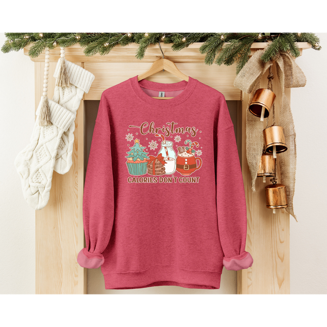 Christmas Calories Don't Count - Gildan 5000, Gildan 18000, Comfort Colors 1717, & Comfort Colors 1566