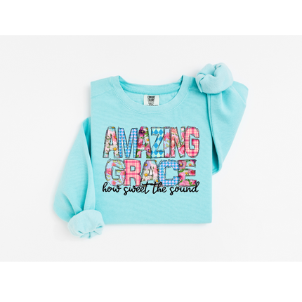 Amazing Grace - Comfort Colors 1566 Crewneck Sweatshirt