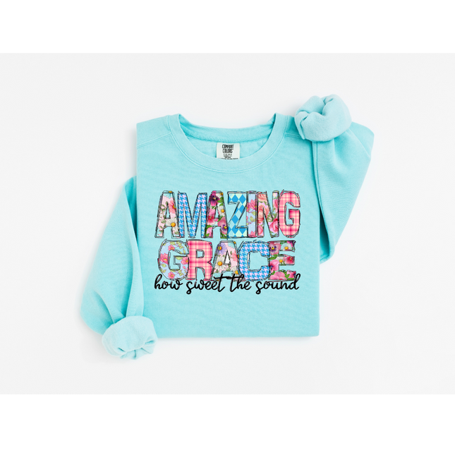 Amazing Grace - Comfort Colors 1566 Crewneck Sweatshirt