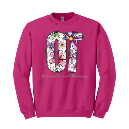Floral OT (Occupational Therapy) - Gildan and Comfort Colors Series