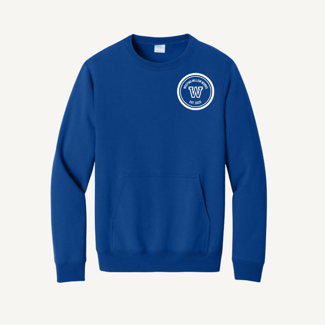 Custom Design Port & Company - Fleece Crewneck Pocket Sweatshirt