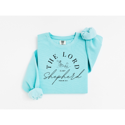 Lord, My Shepherd - Comfort Colors 1566 Crewneck Sweatshirt