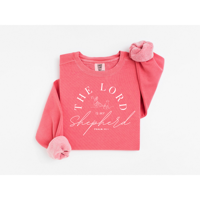 Lord, My Shepherd - Comfort Colors 1566 Crewneck Sweatshirt