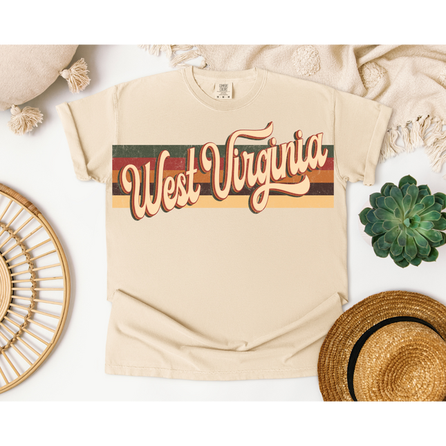 Retro West Virginia Cities - Comfort Colors 1717