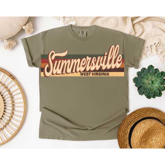 Retro West Virginia Cities - Comfort Colors 1717