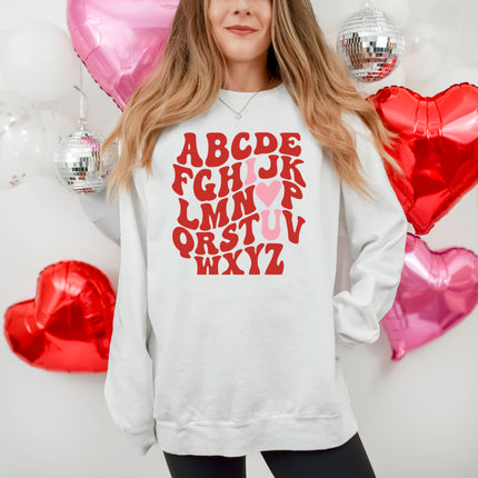 I "Heart" U Alphabet - Gildan 18000, Comfort Colors 1717 & Comfort Colors 1566