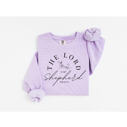 Lord, My Shepherd - Comfort Colors 1566 Crewneck Sweatshirt