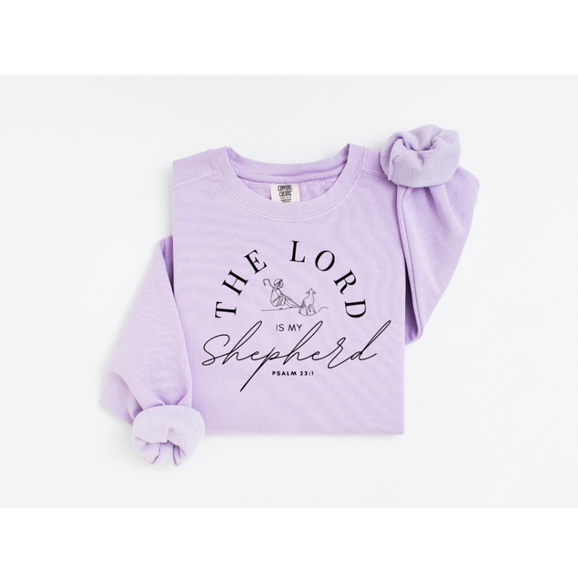 Lord, My Shepherd - Comfort Colors 1566 Crewneck Sweatshirt