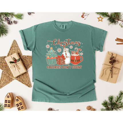 Christmas Calories Don't Count - Gildan 5000, Gildan 18000, Comfort Colors 1717, & Comfort Colors 1566