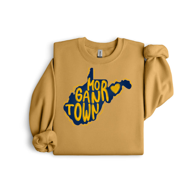 Blue & Gold West Virginia State Gildan 18000 / Comfort Colors 1566
