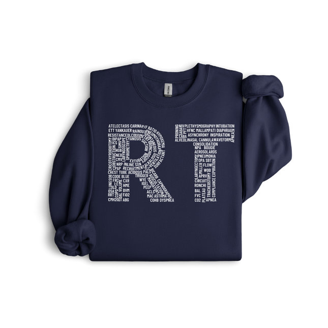 "RT" Respiratory Therapist with Medical Terminology - Gildan Series