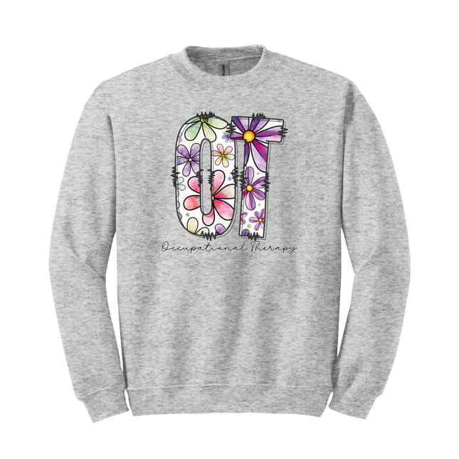Floral OT (Occupational Therapy) - Gildan and Comfort Colors Series