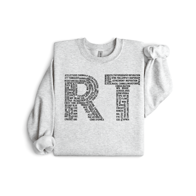 "RT" Respiratory Therapist with Medical Terminology - Gildan Series