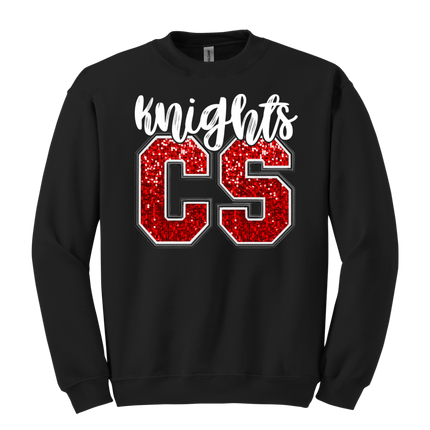 Glitter CS Knights Crewneck