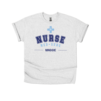 Nurse Specialties in Collegiate Font - Gildan Series