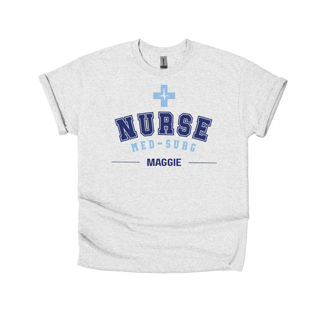 Nurse Specialties in Collegiate Font - Gildan Series