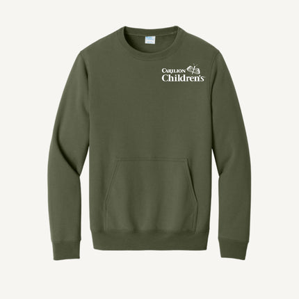 Carilion Clinic Children's - Port & Company - Fleece Crewneck Pocket Sweatshirt