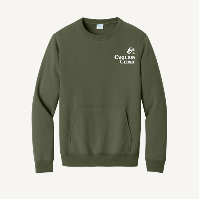 Carilion Clinic - Port & Company - Fleece Crewneck Pocket Sweatshirt