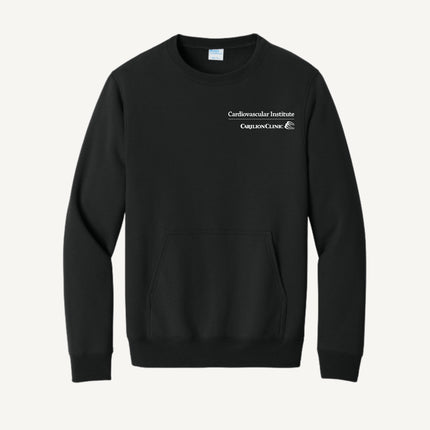 Carilion Clinic Cardiovascular Institute - Port & Company - Fleece Crewneck Pocket Sweatshirt