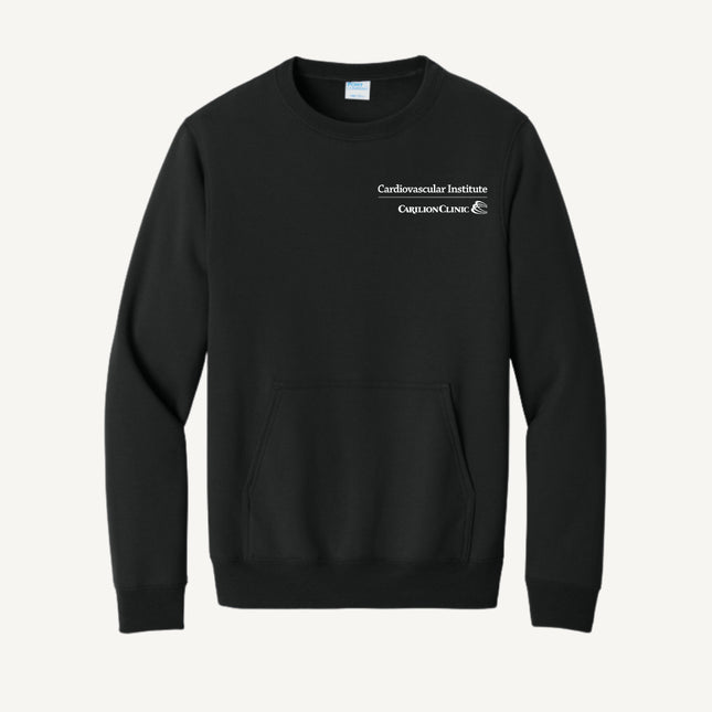 Carilion Clinic Cardiovascular Institute - Port & Company - Fleece Crewneck Pocket Sweatshirt