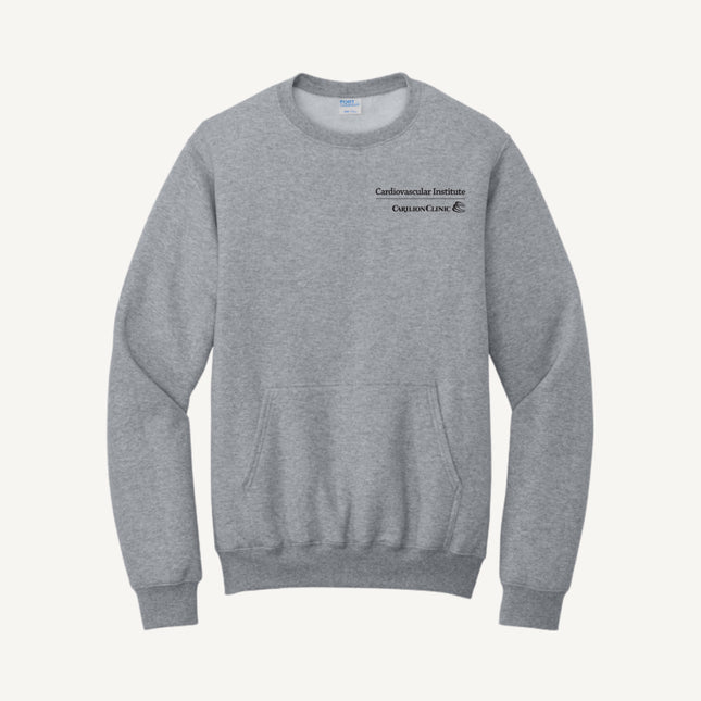 Carilion Clinic Cardiovascular Institute - Port & Company - Fleece Crewneck Pocket Sweatshirt