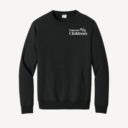 Carilion Clinic Children's - Port & Company - Fleece Crewneck Pocket Sweatshirt