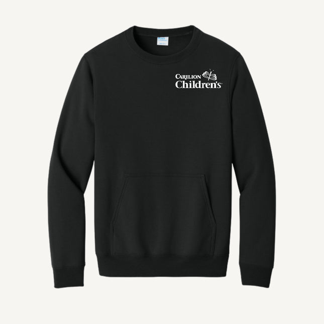 Carilion Clinic Children's - Port & Company - Fleece Crewneck Pocket Sweatshirt