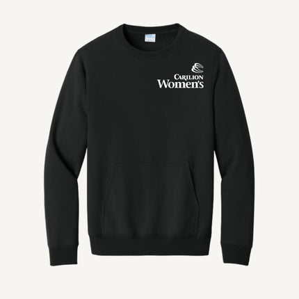 Carilion Clinic Women's - Port & Company - Fleece Crewneck Pocket Sweatshirt