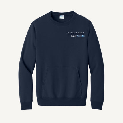 Carilion Clinic Cardiovascular Institute - Port & Company - Fleece Crewneck Pocket Sweatshirt