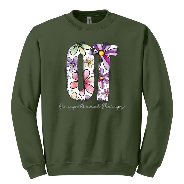 Floral OT (Occupational Therapy) - Gildan and Comfort Colors Series