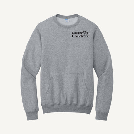 Carilion Clinic Children's - Port & Company - Fleece Crewneck Pocket Sweatshirt