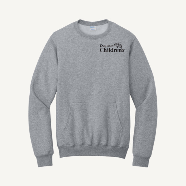 Carilion Clinic Children's - Port & Company - Fleece Crewneck Pocket Sweatshirt